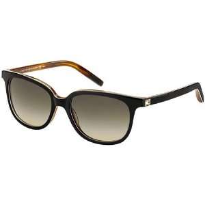 Tommy Hilfiger 1043/S B Womens Designer Sunglasses   Black White Horn 