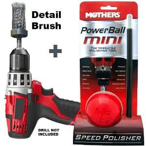  Mothers Powerball and Detail Brush Kit Automotive