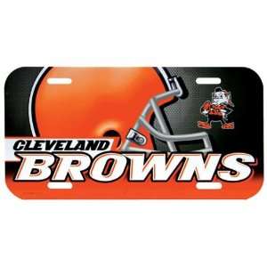  Cleveland Browns   Helmet & Logo License Plate, NFL Pro 