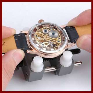   New Hot 4 Hard Pins Watchmaker Repair Vise Tool Watch Case Open Holder