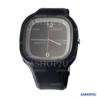 New BLACK Jelly Digital Sport Unisex Wrist Watch  
