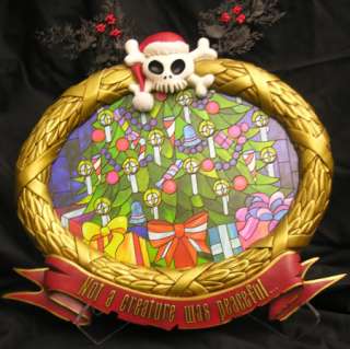 NIGHTMARE BEFORE CHRISTMAS STAINED GLASS PLAQUE #3  