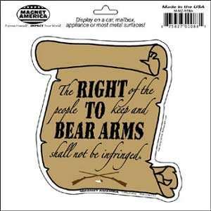  Right To Bear Arms, Second Amendment Magnet Automotive