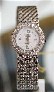   Ladies Christian Geneve Diamond & 14kt White Gold Quartz Watch  