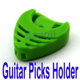 Portable Plactic Guitar Pick Plectrum Holder Case Box Acoustic 