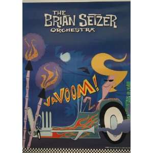  Brian Setzer Orchestra Vavoom Promo Poster: Home & Kitchen