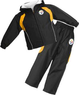 Pittsburgh Steelers Toddler Full Zip Hooded Jacket and Pant Set  