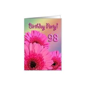  Invitation to a 98th Birthday party Card Toys & Games