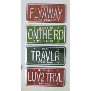  Travel License Plates // Karen Foster Designs Arts 