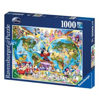 RAVENSBURGER  Disney World Map 1000 Piece Puzzle   