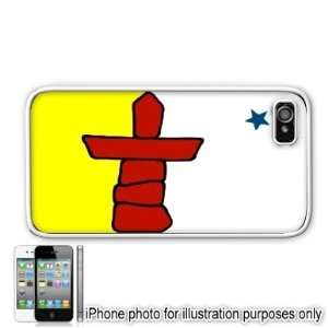  Nunavut Canada Flag Apple Iphone 4 4s Case Cover White 