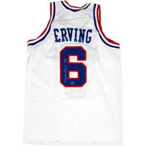  Julius Erving Philadelphia 76ers Autographed White Jersey 