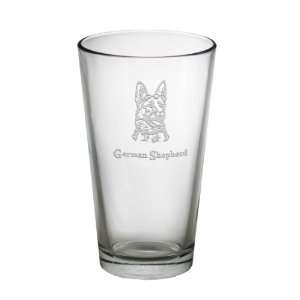 German Shepherd Pint Glass