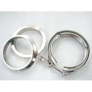   BAND CLAMP FLANGE TURBO DOWNPIPE EXHAUST 3 INCH: Pet Supplies