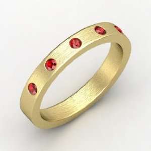  Anahit Band, Round Ruby 14K Yellow Gold Ring Jewelry