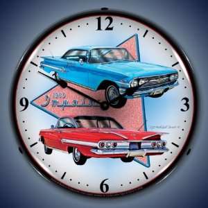  1960 Chevy Impala Large Lighted Wall Clock: Everything 