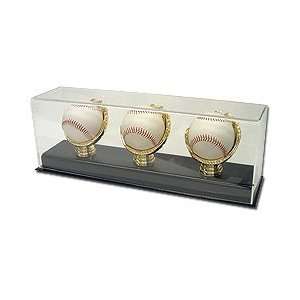 BCW Deluxe Acrylic Triple Gold Glove Baseball Display   Acrylic Base 