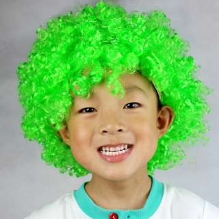 Party Rainbow Afro Clown Child Adult Costume Wig Hair JF0014  