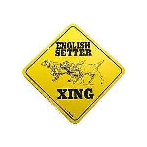  English Setter Crossing Dog Sign