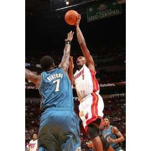   Miami Heat Chris Bosh and Andray Blatche by Victor Baldizon, 48x72