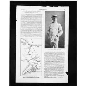  Andrew Rowan visit to Garcia, Cuba 1898, map,covert