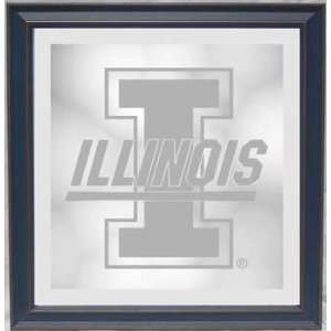    Illinois Fighting Illini Framed Wall Mirror