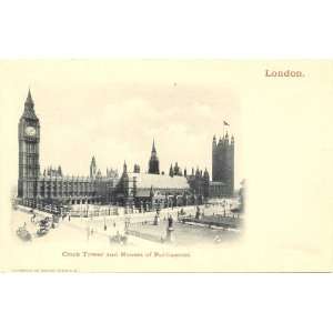   Vintage Postcard Big Ben and Houses of Parliament London England UK