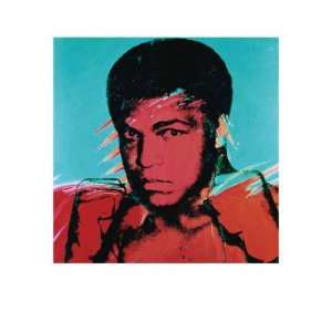  Muhamed Ali by Andy Warhol. size 23.5 inches width by 31 