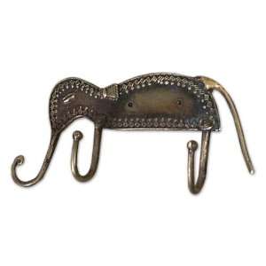  Brass coat rack, Elegant Elephant