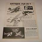 1974 STERLING r/c ad page~ Albatross DII A,Boeing P26 A