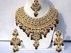 Jodha Akbar Long 3 layer Necklace tikka earrings  