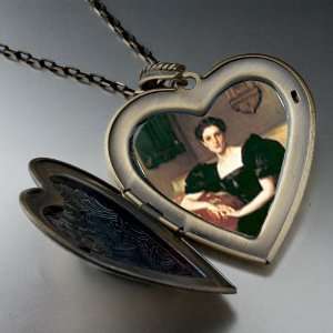  Mrs John Chapman Large Photo Locket Pendant Necklace 