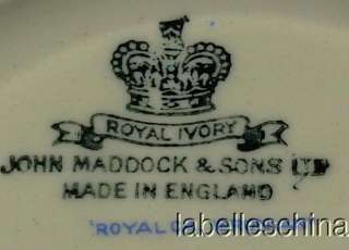 This, albeit clearly vintage, luncheon plate is from John Maddock 