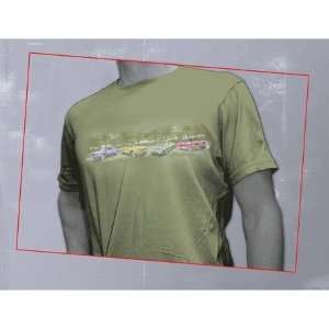  Ford Mustang Band Of Classic Mustangs Green Palm Tee M 