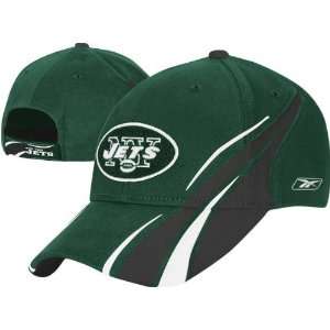  New York Jets Racing Stripes Colorblock Adjustable Hat 