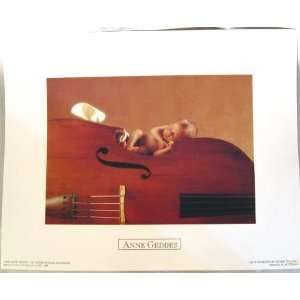  Anne Geddes Baby on Cello Mini Print 