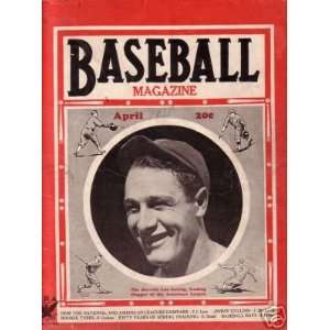  LOU GEHRIG Cover April 1935 Baseball Magazine x Sports 