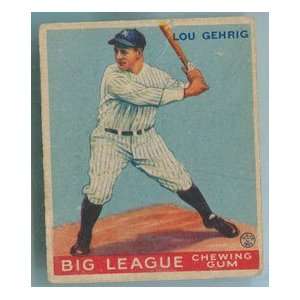 Lou Gehrig 1933 Goudey Card 