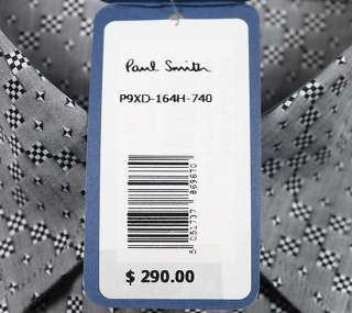 290 PAUL SMITH Mens Button Dress Shirt S Cotton Checks  