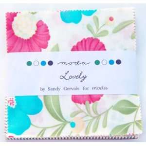   Moda Lovely Charm Pack Squares by Sandy Gervais Arts, Crafts & Sewing