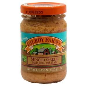  Gilroy Farms Minced Garlic, 4.25 oz (120 g) Health 