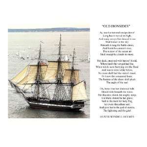  USS Constitution Old Ironsides Poem By Oliver W. Holmes 