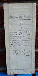 1800s DEED WILLIAM SNIDER JOHN BROWN STARK COUNTY OH  