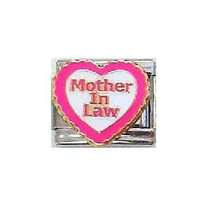  Clearly Charming Heart Mother in Law Italian Charm 