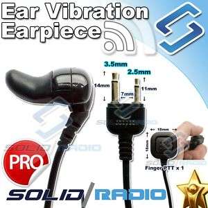 Earbone Vibration earpiece mic for Icom Vertex Motorola  