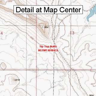  USGS Topographic Quadrangle Map   Tip Top Butte, Montana 