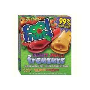 Cool Fruits Strawberry & Sour Apple Freeze Pops 14 oz. (Pack of 24)