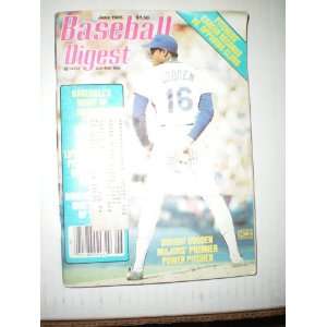   Digest June 1985   Dwight Gooden Cover Baseball Digest Books