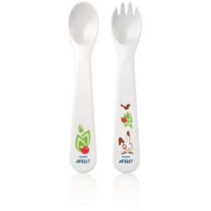  Philips AVENT BPA Free Toddler Spoon and Fork, 12+ Months 