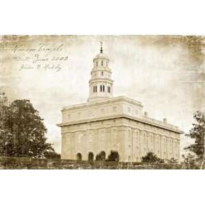  Nauvoo LDS Temple Art Plaque with Easel